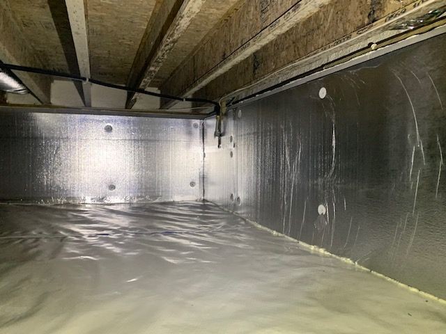 Crawlspace encapsulation and insulation